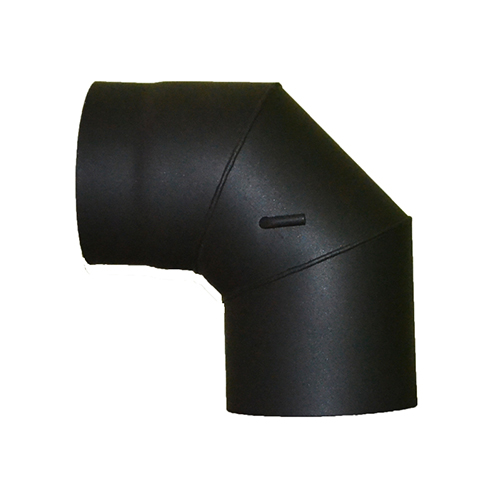 Rauchrohrbogen mit Drosselklappe 180/90/2mm Rauchrohrbogen mit Drosselklappe 180/90/2mm