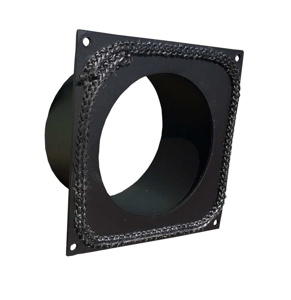 Austritt aus der Räucherei 120mm - 200x200mm